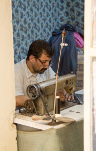 Artisan at work in his workshop